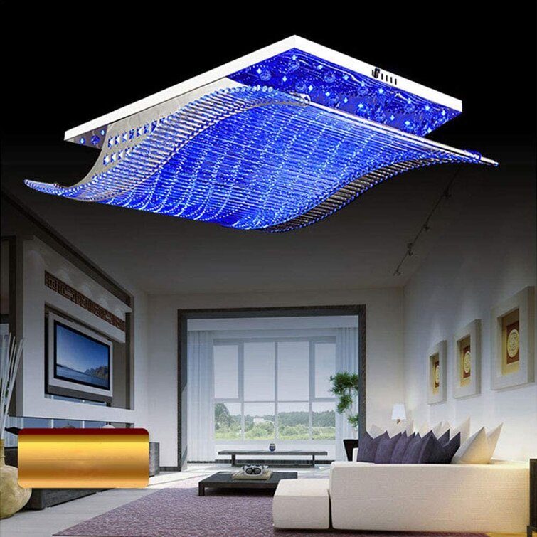 Modern crystal led on sale ceiling lights